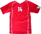 เสื้อกีฬาสีแดง110